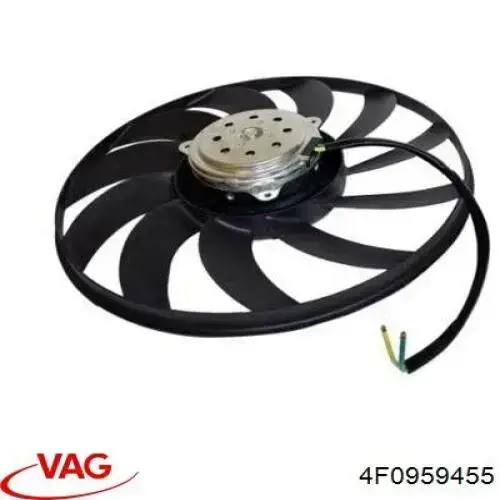 4F0959455 VAG вентилятор (крыльчатка радиатора охлаждения левый)
