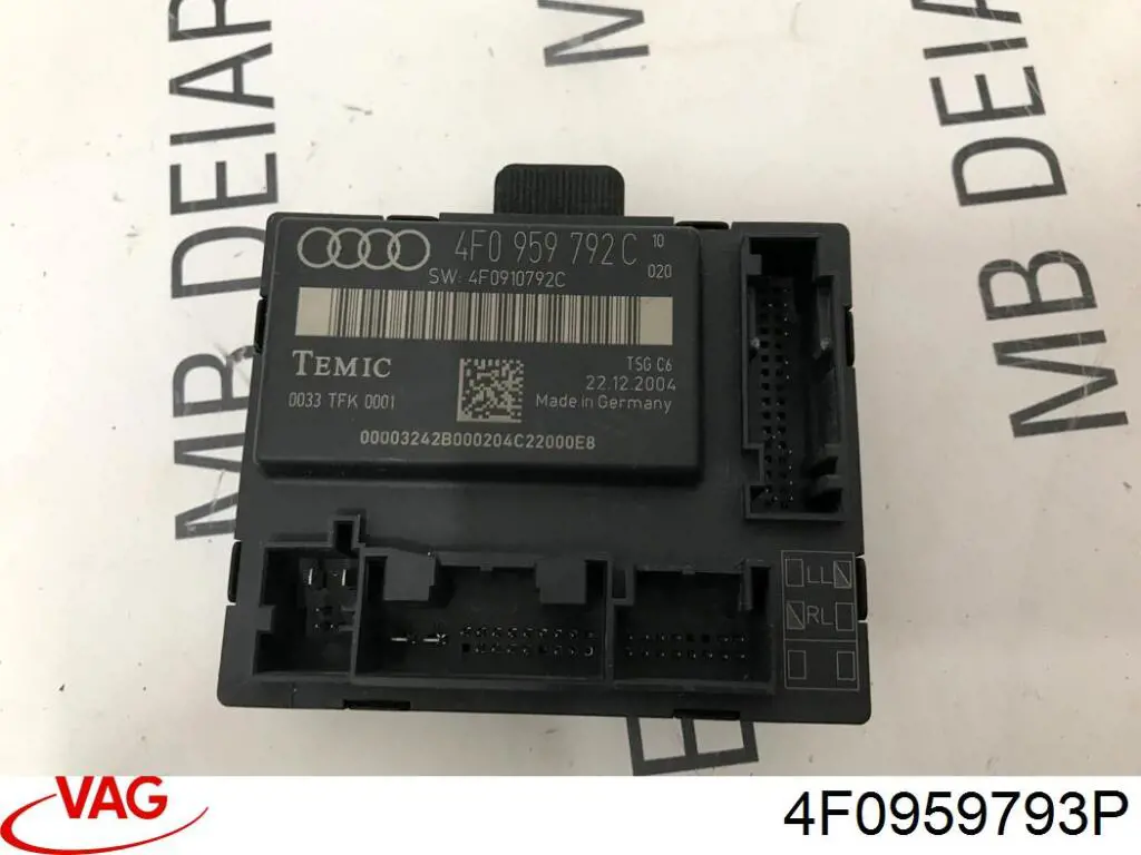 4F0959793P VAG Блок комфорта передней двери
