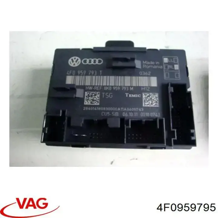 4F0959795 VAG Блок комфорта задней двери