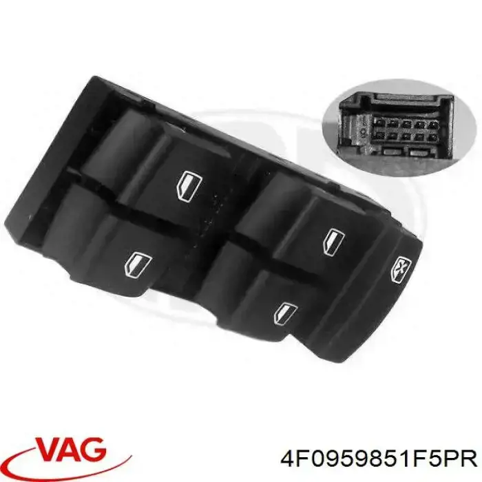 Купить 4F0959851F5PR VAG Кнопки переднего левого стеклоподъёмника