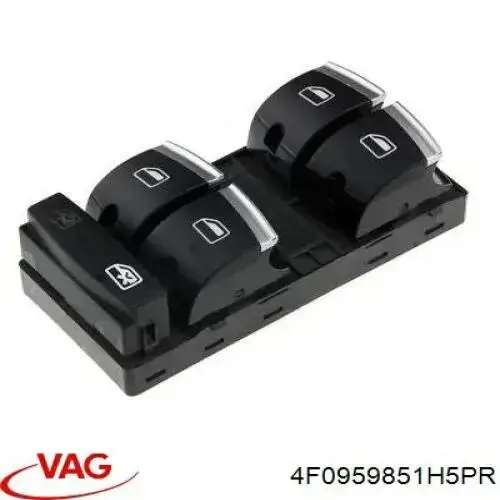 4F0959851H5PR VAG кнопочный блок управления стеклоподъемником передний левый