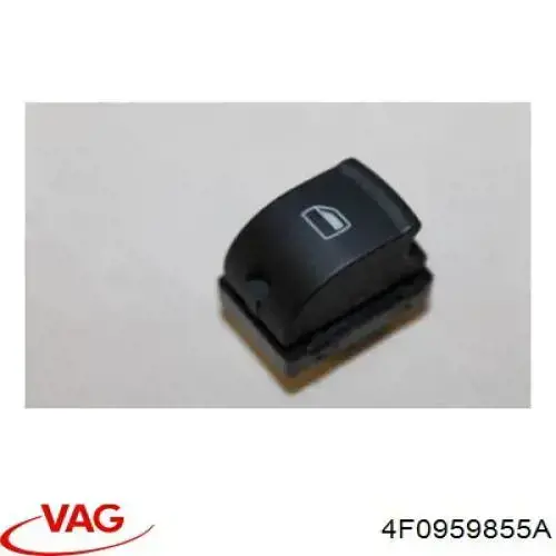 4F0959855A VAG botão dianteiro direito de ativação de motor de acionamento de vidro