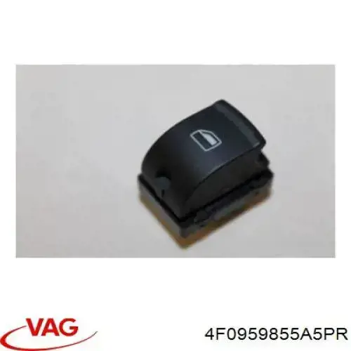 4F0959855A5PR VAG botão dianteiro direito de ativação de motor de acionamento de vidro