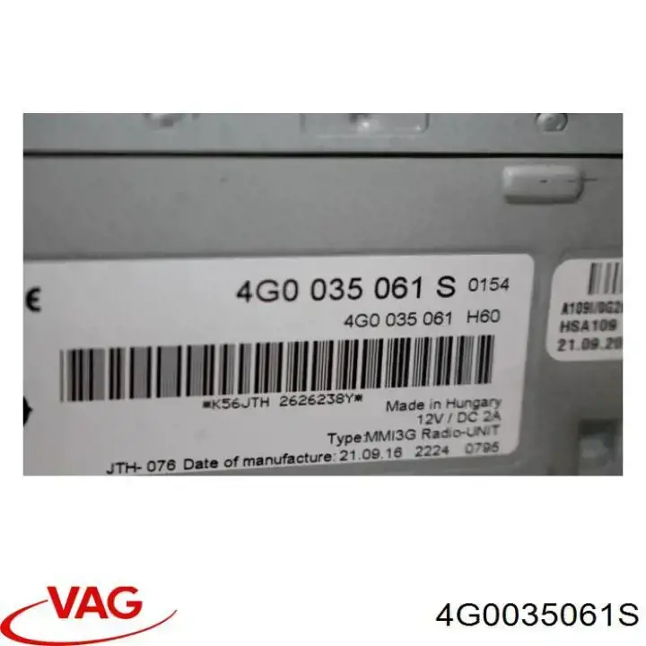  4G0035061S VAG