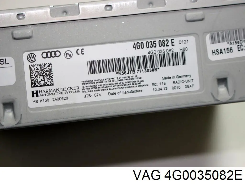 Магнитола (радио AM/FM) VAG 4G0035082E цена, от 114.02 USD
