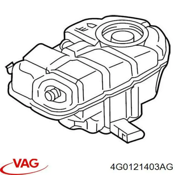 Бачок системы охлаждения расширительный VAG 4G0121403AG