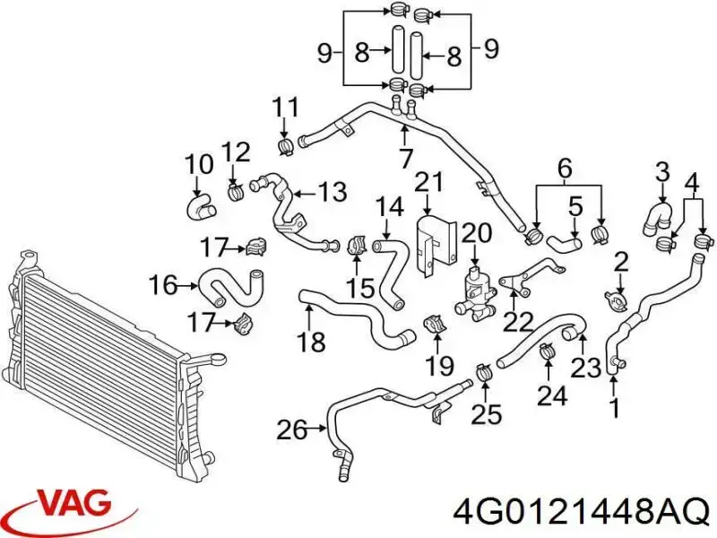 4G0121448AQ VAG 