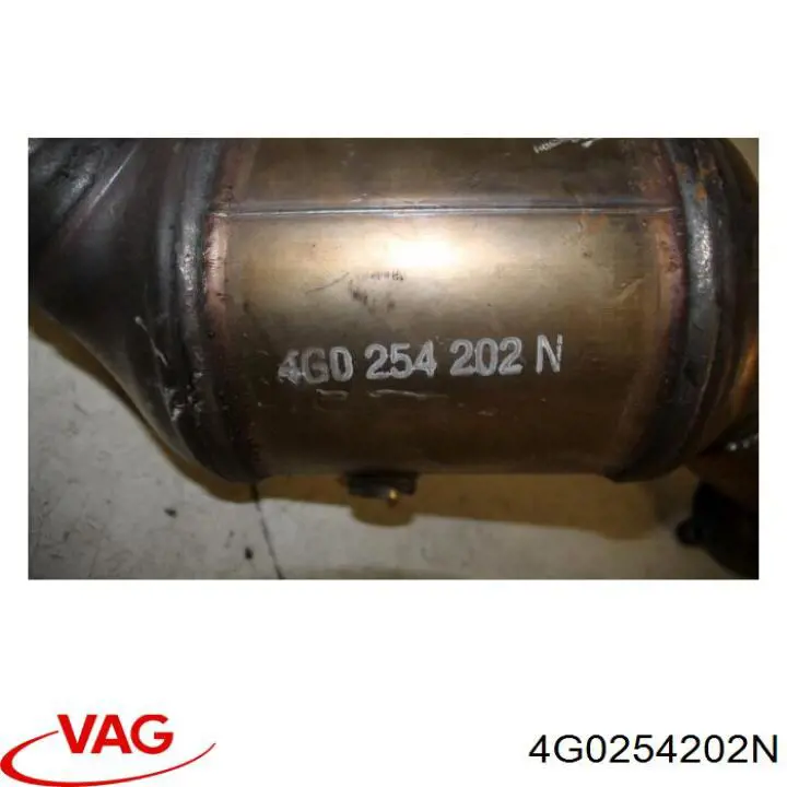 Конвертор - катализатор левый 4G0254202NX VAG