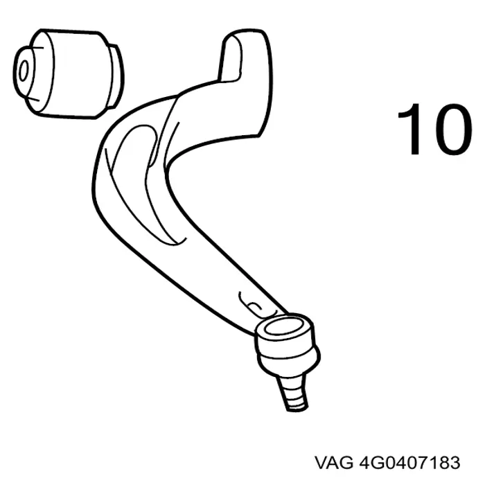 Сайлентблок переднего рычага 4G0407183 VAG