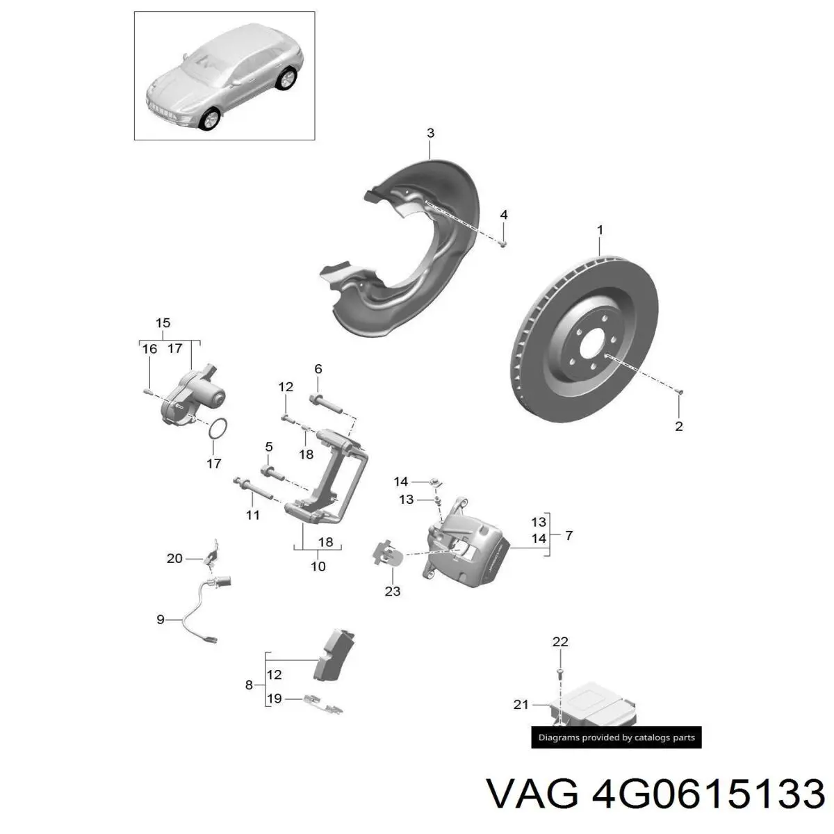  VAG 4G0615133 цена, от 9.04 USD