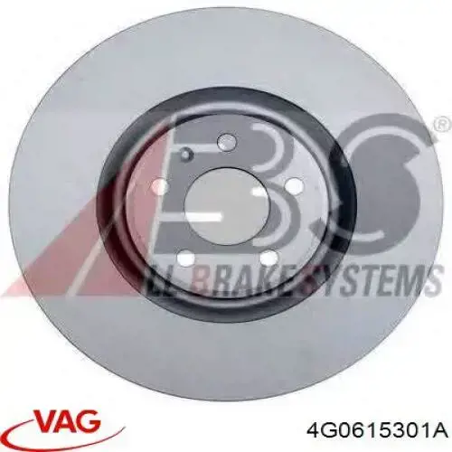Передний тормозной диск VAG 4G0615301A