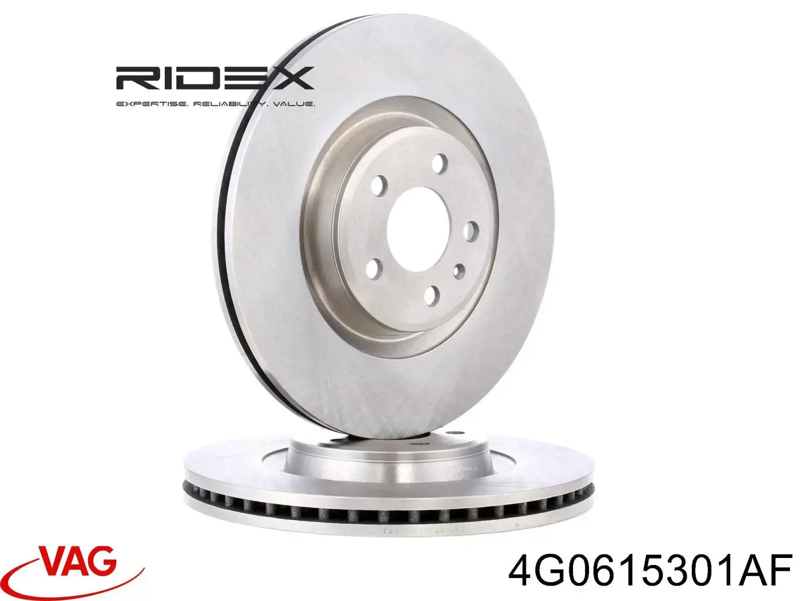 4G0615301AF VAG Диск тормозной передний