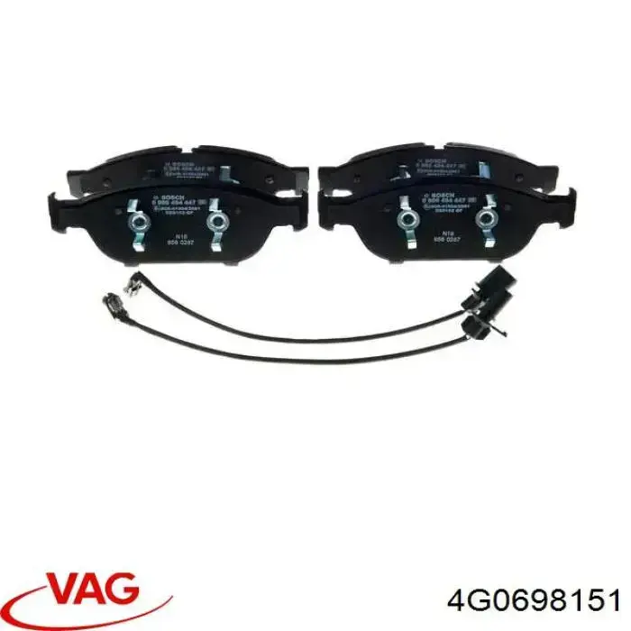 Купить 4G0698151 VAG Колодки тормозные