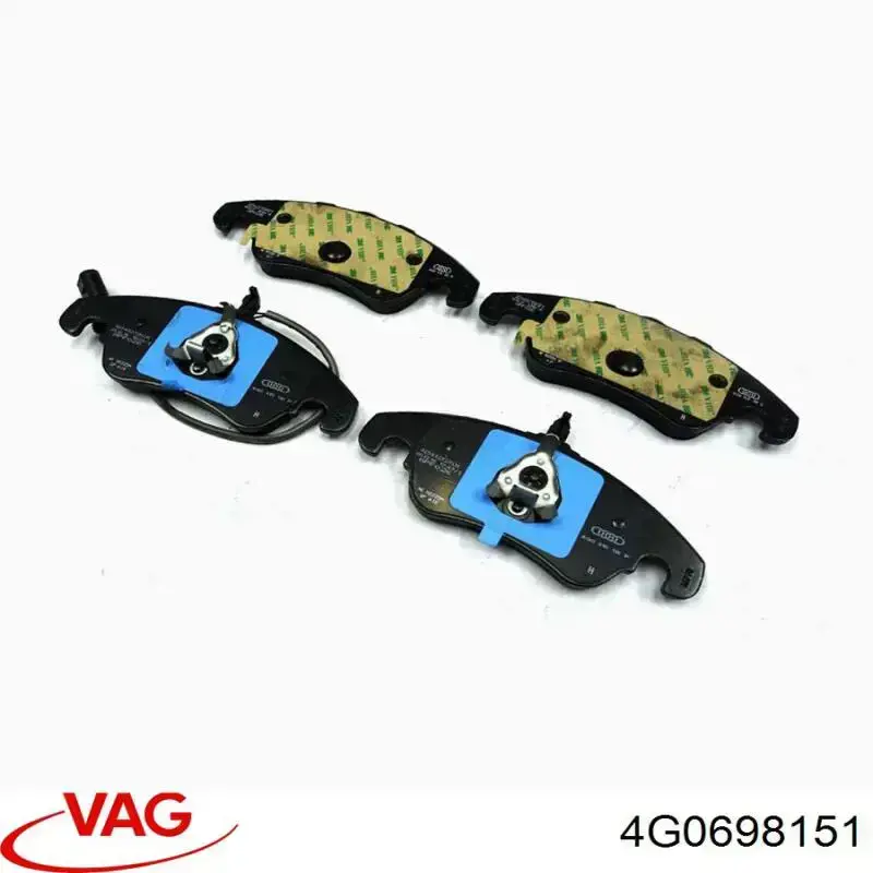 4G0698151 VAG Колодки передние