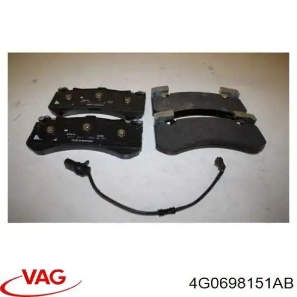 4G0698151AB VAG Колодки передние