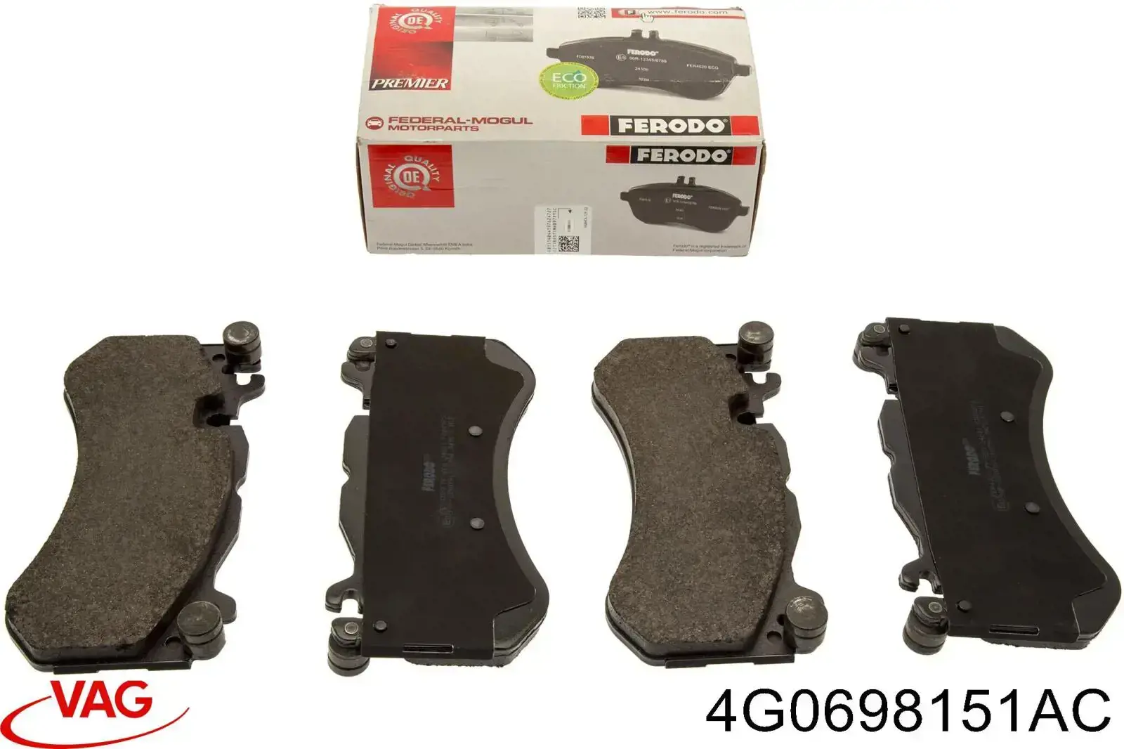 Тормозные колодки VAG 4G0698151AC