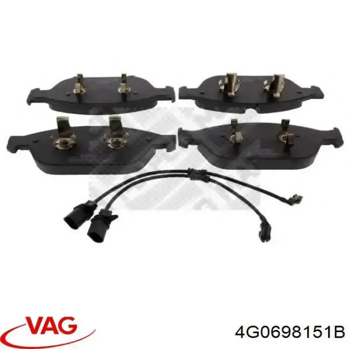 Передние тормозные колодки 4G0698151B VAG