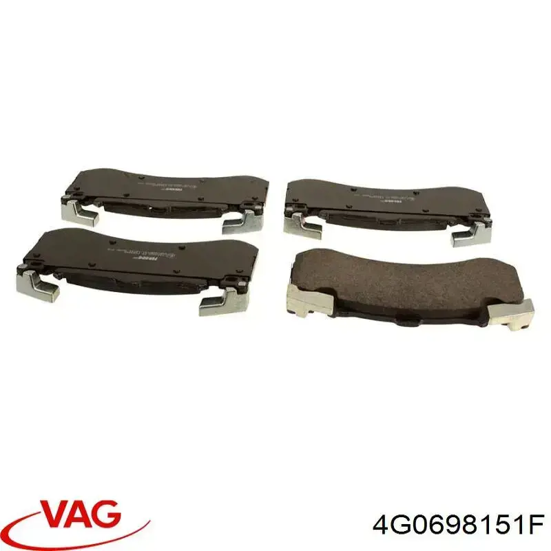 Передние тормозные колодки 4G0698151F VAG