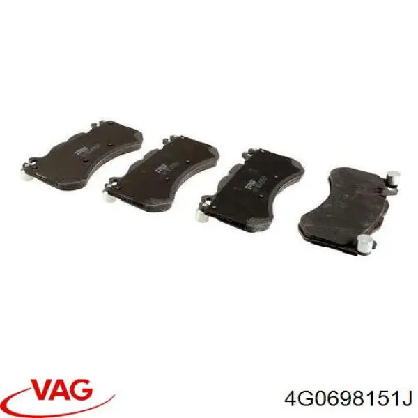 Передние тормозные колодки 4G0698151J VAG