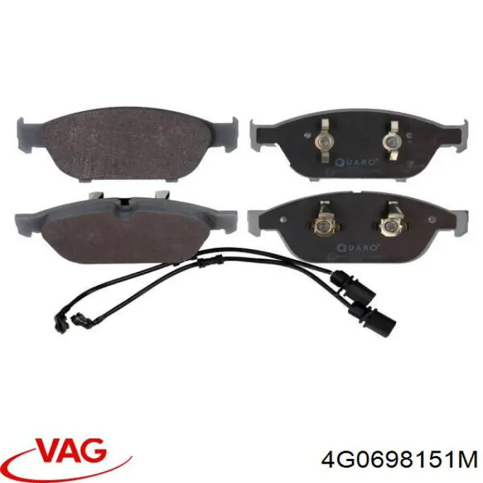 4G0698151M VAG Колодки передние