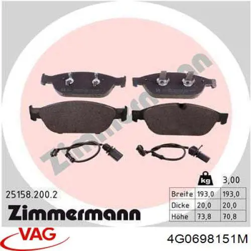 Купить 302720 VALEO Колодки тормозные