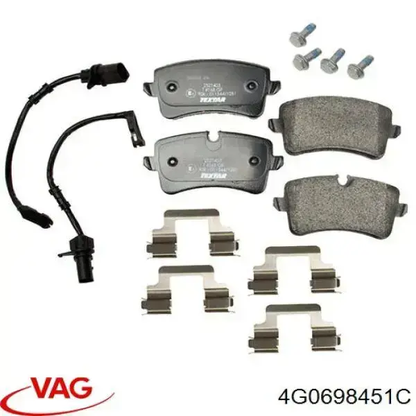 Колодки дисковые  VAG 4G0698451C цена, от 73.49 USD