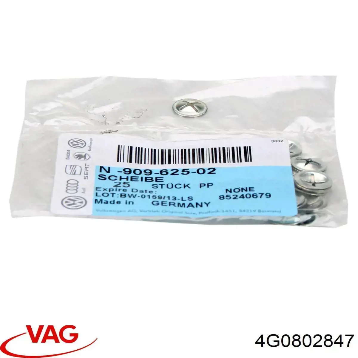 Подушка домкрата нижняя (поддомкратник) 4G0802847 VAG