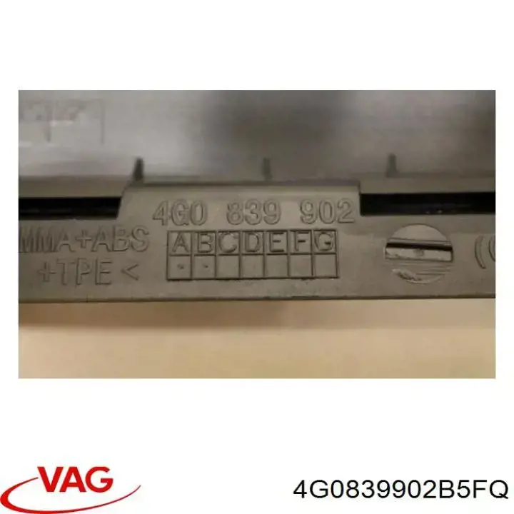 Накладка двери задней правой вертикальная VAG 4G0839902B5FQ цена, от 3.87 USD