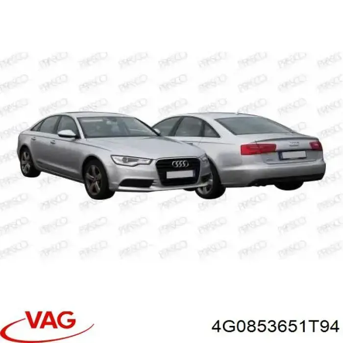 Купить 4G0853651T94 VAG Решетка радиатора