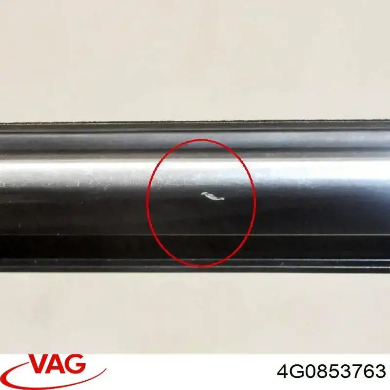 Молдинг опускного стекла двери задней, левой VAG 4G0853763