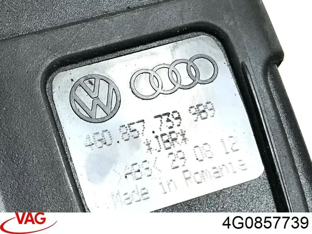 4G0857739 VAG Рычаг фиксатор ремня безопасности задний левый