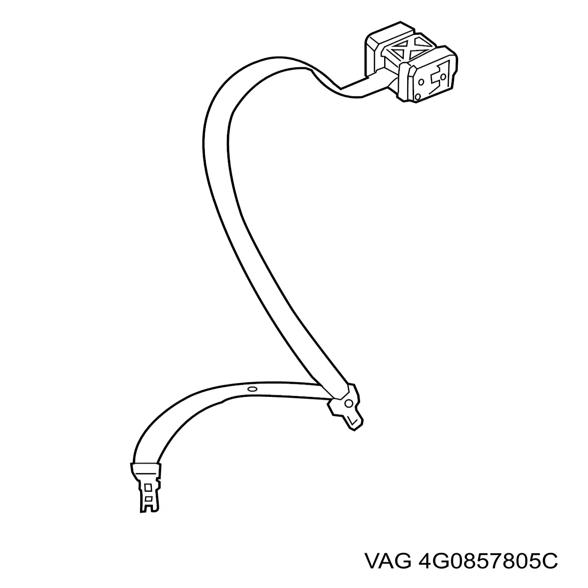 Ремень безопасности задний VAG 4G0857805C цена, от 25.40 USD