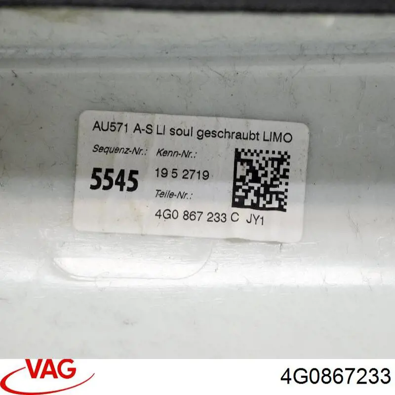 Обшивка стойки кузова внутренняя передняя левая VAG 4G0867233 цена, от 5.64 USD