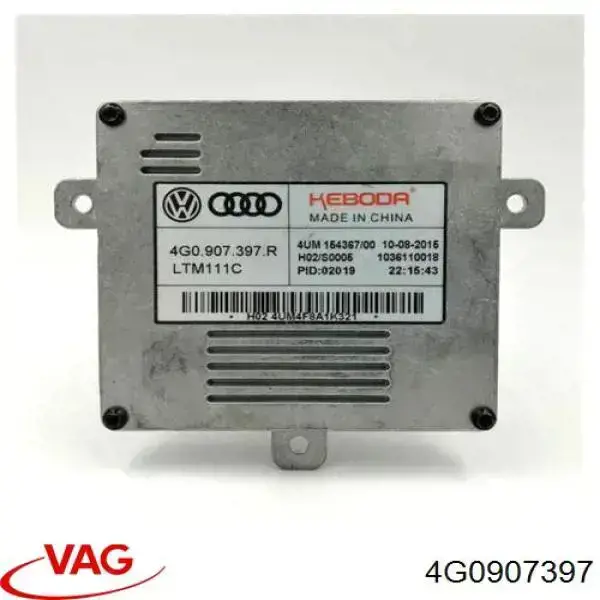 Модуль управления (ЭБУ) светом фар VAG 4G0907397