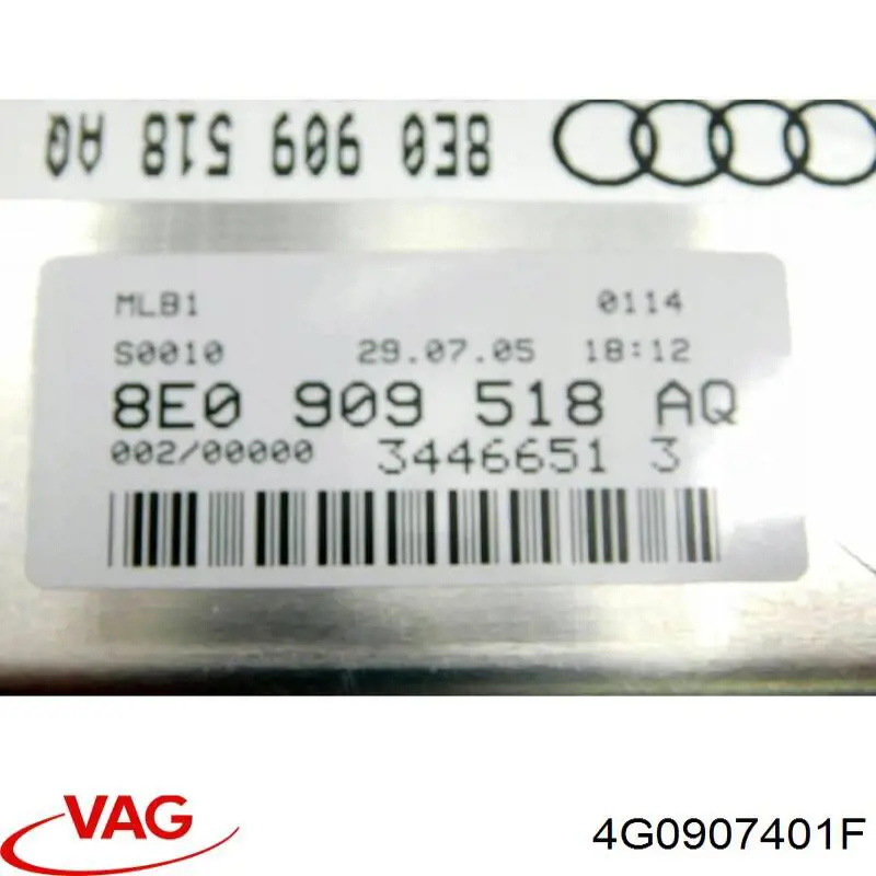 Блок управления двигателем 4G0907401F VAG