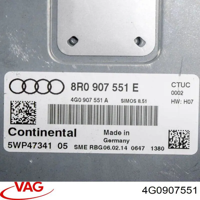 ЭБУ двигателем VAG 4G0907551 цена, от 1416.44 USD