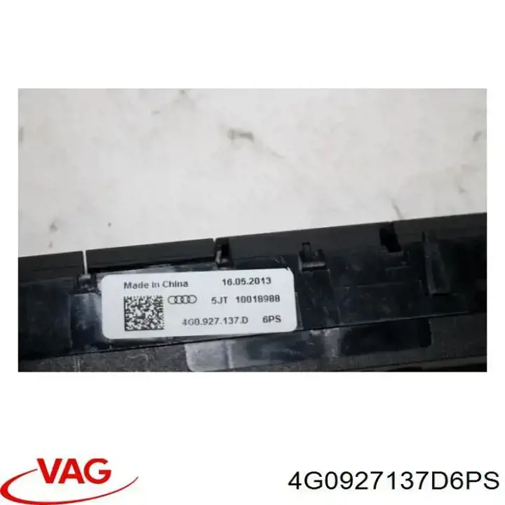 Купить 4G0927137D6PS VAG Блок кнопок центральной консоли