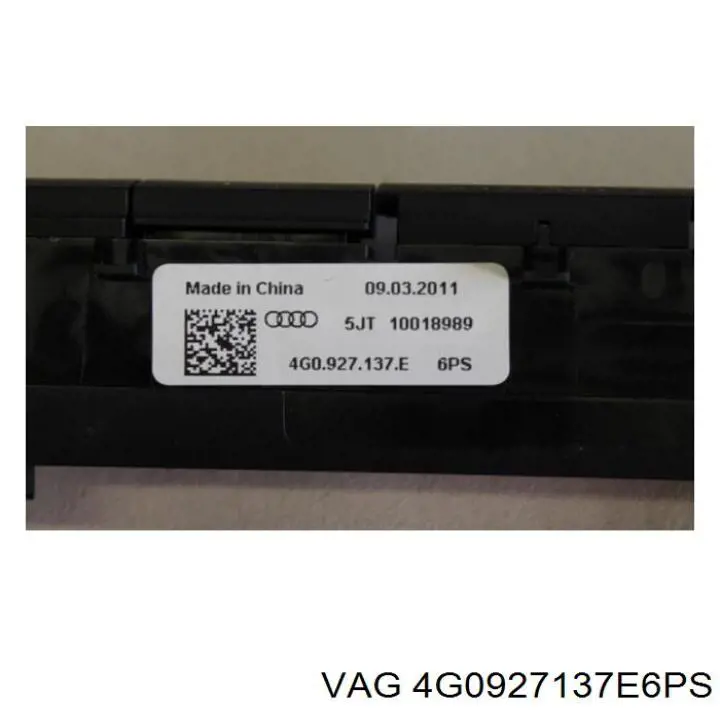 4G0927137E6PS VAG bloco de botões do console central