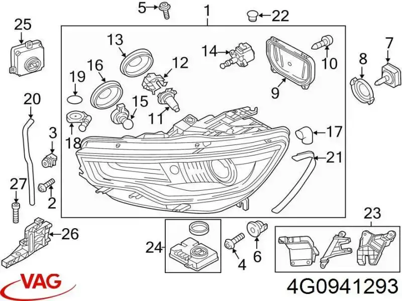 4G0941293 VAG Гидрокорректор фар