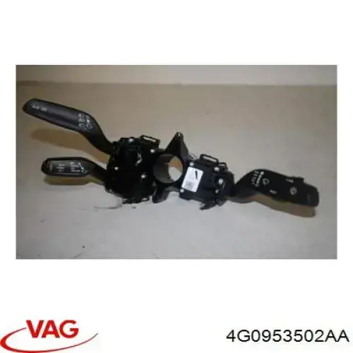 Comutador instalado na coluna da direção, montado Audi A4 B9 8W2, 8WC