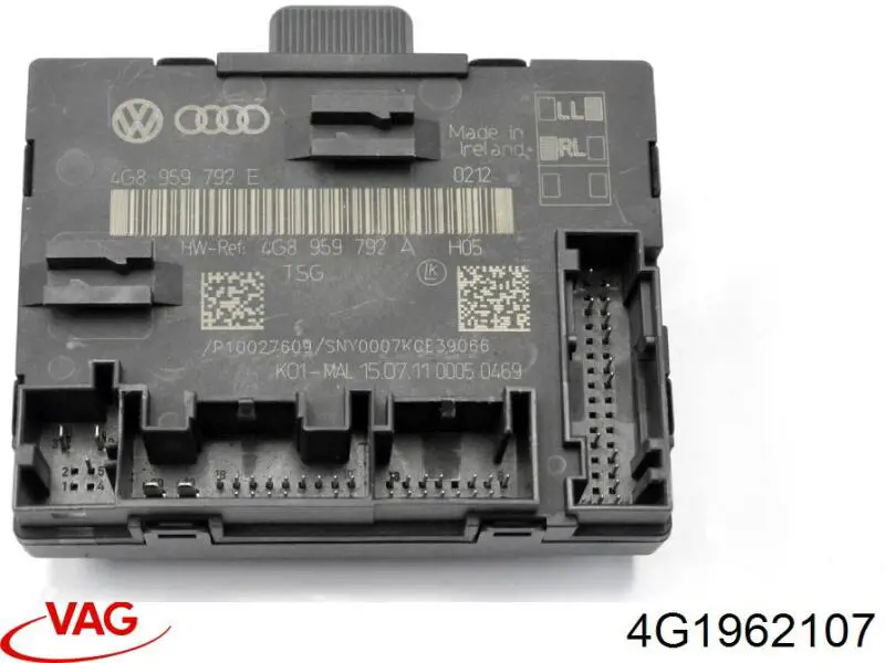Выключатель центрального замка 4G19621075PR VAG