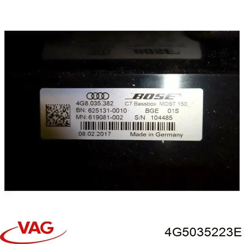  VAG 4G5035223E цена, от 381.14 USD