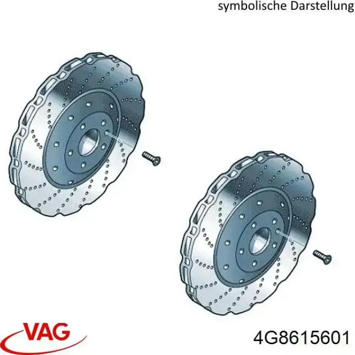 Задний тормозной диск VAG 4G8615601 цена, от 651.54 USD