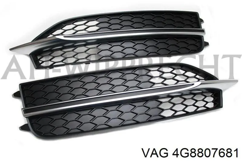Решетка переднего бампера, левая VAG 4G8807681 цена, от 42.31 USD