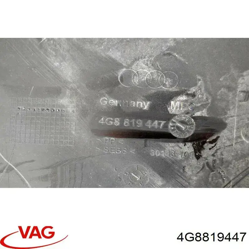 Водосток лобового стекла, жабо VAG 4G8819447