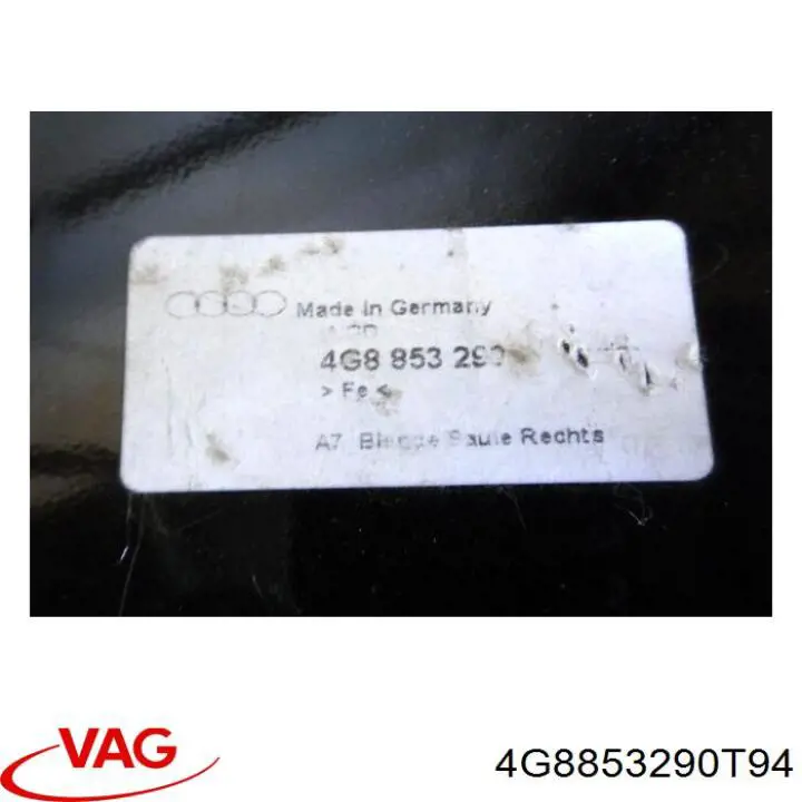 Купить 4G8853290T94 VAG Внешняя накладка стойки кузова