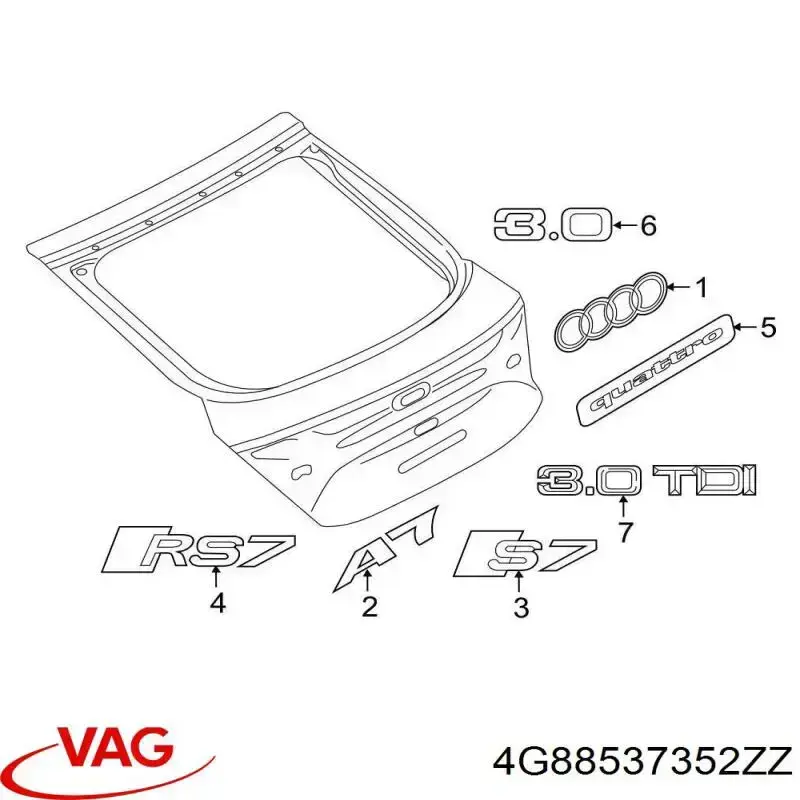 Купить 4G88537352ZZ VAG 
