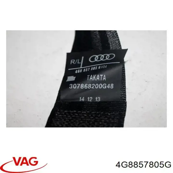 Ремень безопасности задний центральный VAG 4G8857805G цена, от 28.08 USD