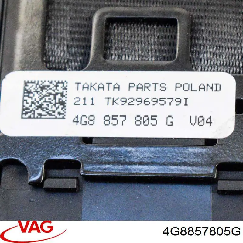 Ремень безопасности задний центральный VAG 4G8857805G