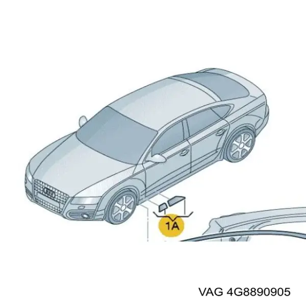  VAG 4G8890905 цена, от 61.89 USD